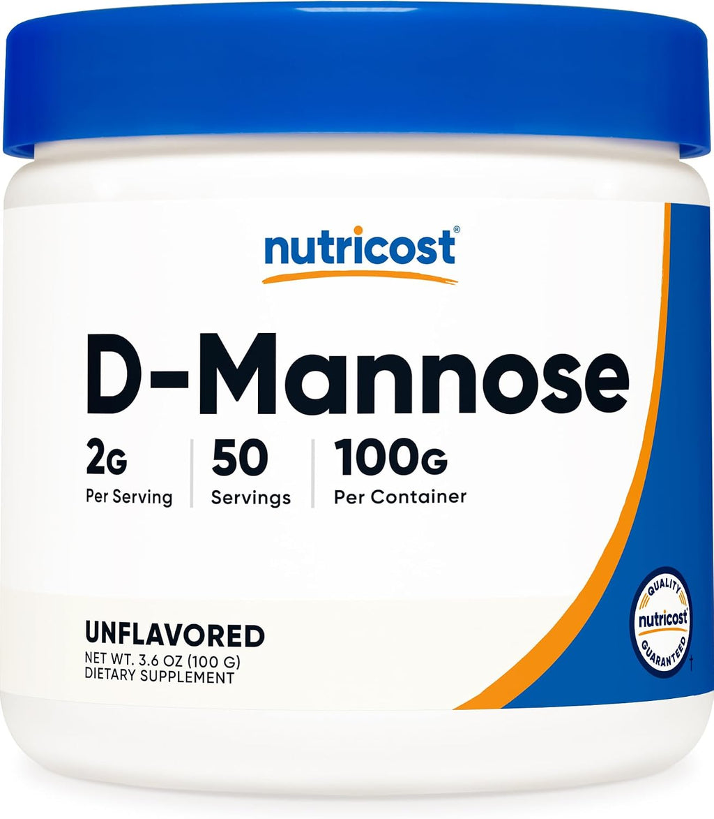 Nutricost D-Mannosa en Polvo 250g - Sin Gluten y No Transgénico