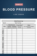 Blood Pressure Log Book: Simple Daily Blood Pressure Log to Record and Monitor Blood Pressure at Home - 110 Pages (6" x 9")