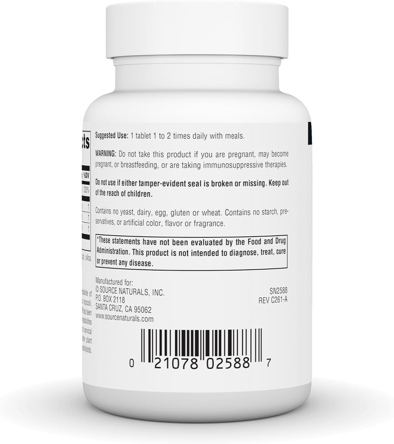 Source Naturals DIM, Diindolylmethane 200mg with BioPerine, Vitamin E & More - 30 Tablets