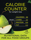 Calorie Counter Book for Weight Loss: Pocket-Size Guide with Food Lists (Calories, Carbs, Protein, and Fat)