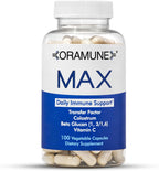 Oramune Max Support – Suplemento Inmunitario con Transfer Factor, Calostro Bovino, Beta-Glucano y Vitamina C – 100 Cápsulas