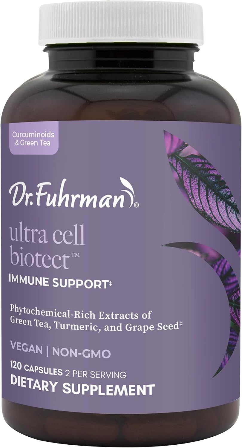 Ultra Cell Biotect - Antioxidant Support with Organic Turmeric, Black Ginger, Green Tea, Black Pepper, and Grape Seed - 120 Capsules