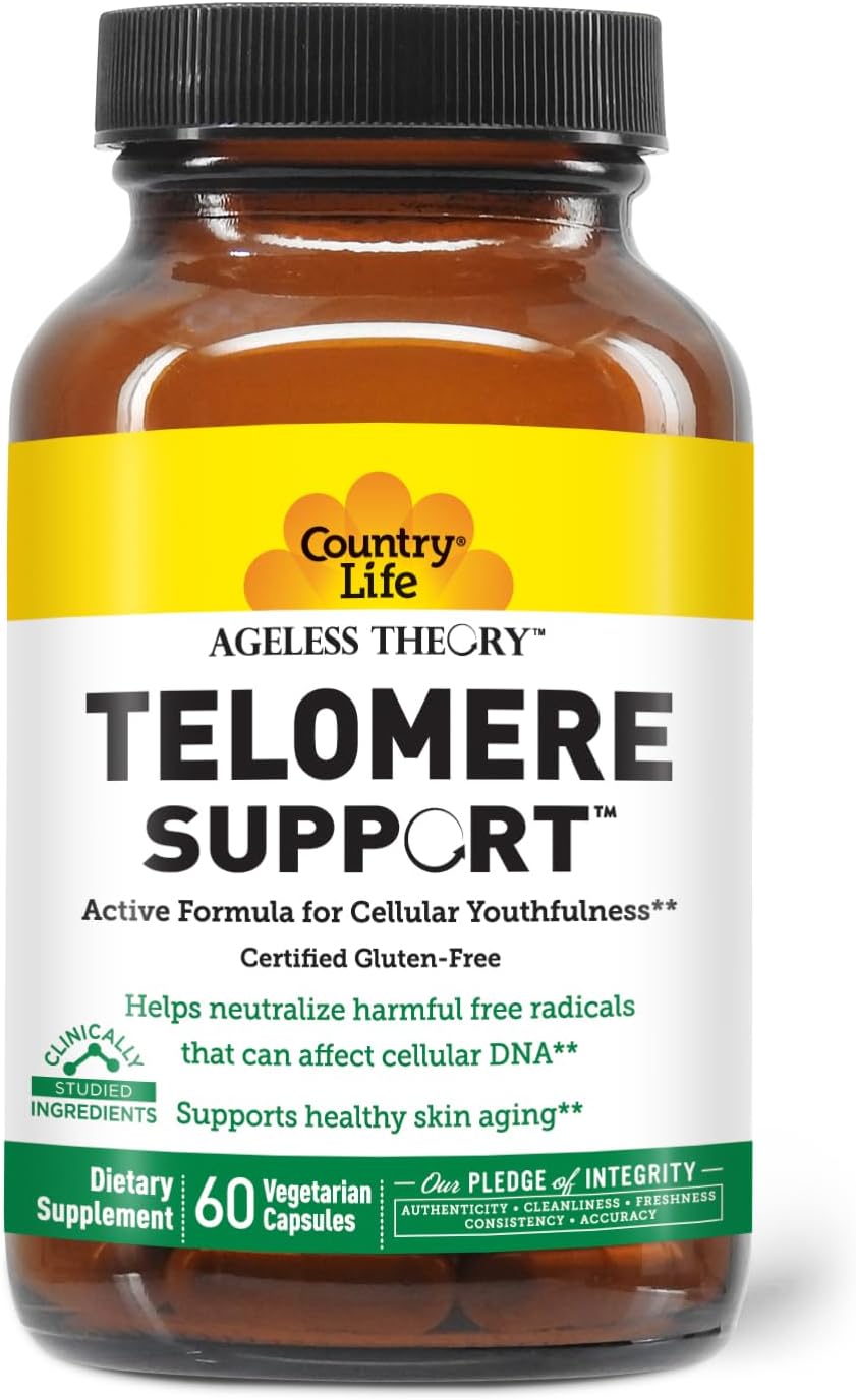 Country Life Ageless Theory Telomere Support - 60 cápsulas
