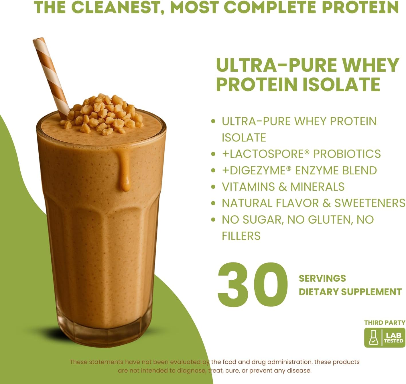 Nutrigenius+ Protein Source – 24g de Aislado de Proteína de Suero por Ración – Sabor Mantequilla de Cacahuete
