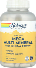 Solaray Mega Multi Mineral - 200 Cápsulas
