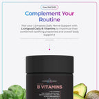 Livingood Daily Nerve Support Supplement - Complemento para el Sistema Nervioso 12-en-1 con B12 Metilada, Folato, Benfotiamina, Ácido Alfa Lipoico y Matricaria - Sin Gluten, No GMO - 60 Cápsulas