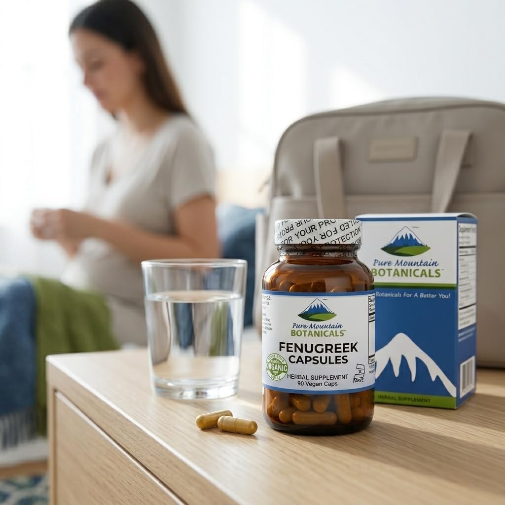 Cápsulas de Fenogreco Orgánico 600mg - 90 Cápsulas Veganas Kosher