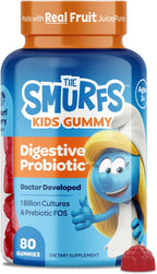 The Smurfs Focus Gummies para Niños - Gominolas de Concentración con Fosfatidilserina - Apoyo a la Atención y Memoria - 80 unidades
