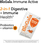 BioGaia Immune Active Kids | Probiótico + Vitamina D | Salud Digestiva e Inmune | 60 Comprimidos Masticables