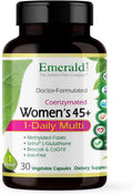 EMERALD LABS Women's 45+ 1-Daily Multi - Multivitamínico Completo para Apoyo Óseo y Cardíaco* - Para Mujeres Mayores de 45 - Sin Gluten y Vegetariano - 30 Cápsulas Vegetales