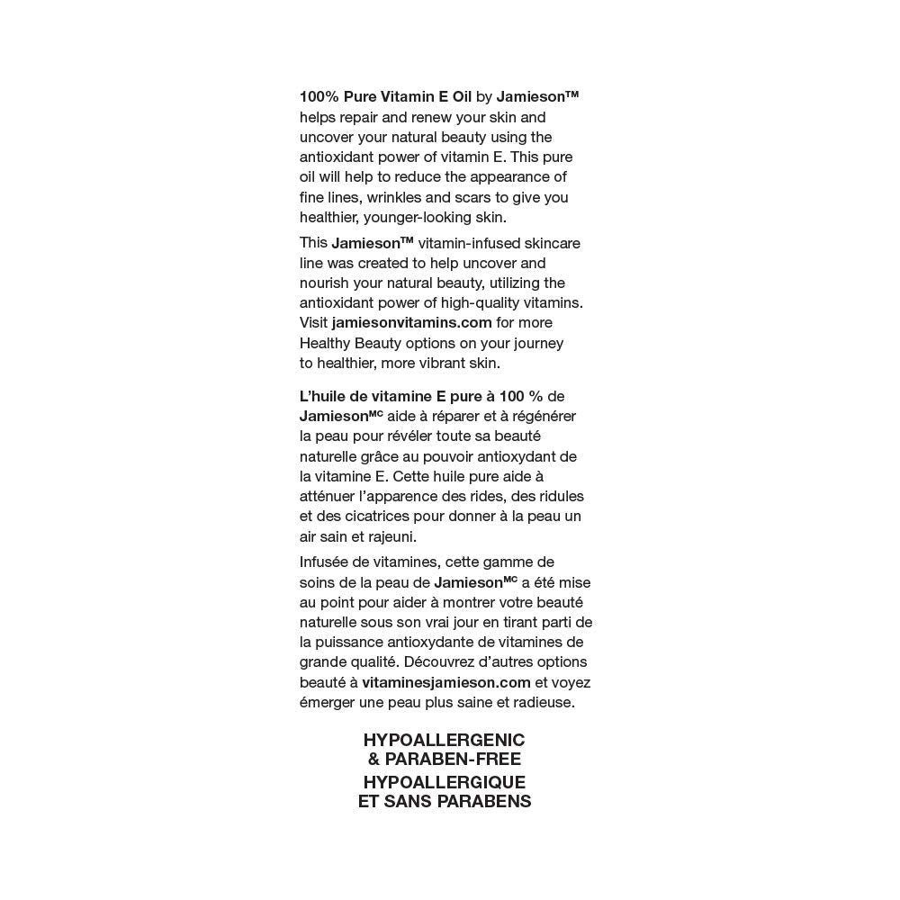 Jamieson ProVitamina Aceite de Vitamina E 100% puro, 28ml