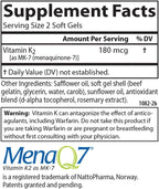 Carlson – Vitamina K2 MK-7 (Menaquinona), 180 mcg, 90 Softgels