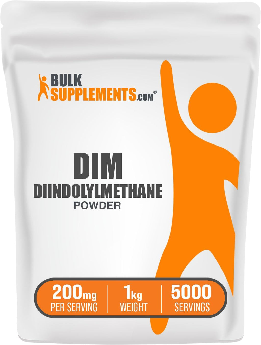 BulkSupplements.com DIM en Polvo - Diindolilmetano, 200 mg por ración, 10 g