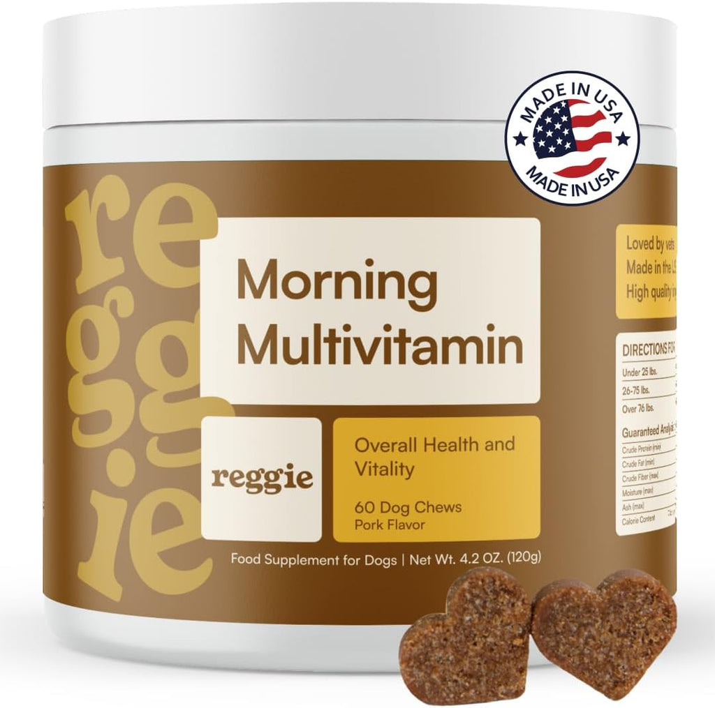 Multivitamínico Diario para Perros | 60 Masticables Blandos con Vitaminas y Minerales