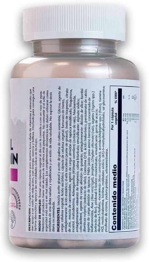 SOLARAY Multivitamínico Liposomal para Mujeres, Alta Absorción - 120 Cápsulas Vegetales