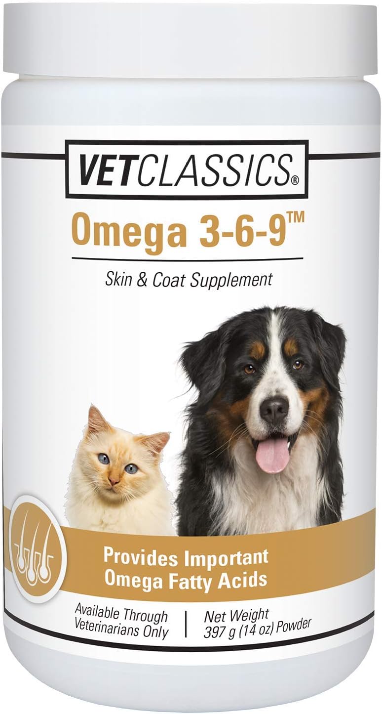 Vet Classics Omega 3-6-9 Suplemento para la Piel y el Pelaje de Perros y Gatos - 397 g (14 oz)