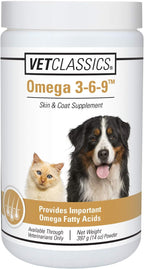 Vet Classics Omega 3-6-9 Suplemento para la Piel y el Pelaje de Perros y Gatos - 397 g (14 oz)
