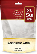 Spicy World Ácido Ascórbico 1 Libra - Polvo de Vitamina C Pura - 100% Puro, Grado Alimenticio, Grado USP