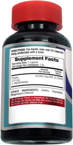 FITO MEDIC'S Lab Methylfolate Supplement, Folate Formula, 120 Capsules