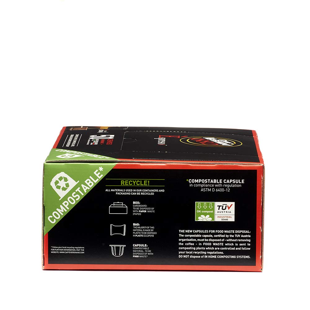 Caffe Vergnano Cremoso Cápsulas Compatibles Nespresso OriginalLine - 50 Cápsulas