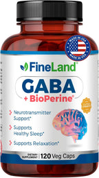 FineLand GABA + BioPerine® – 120 Cápsulas Veganas