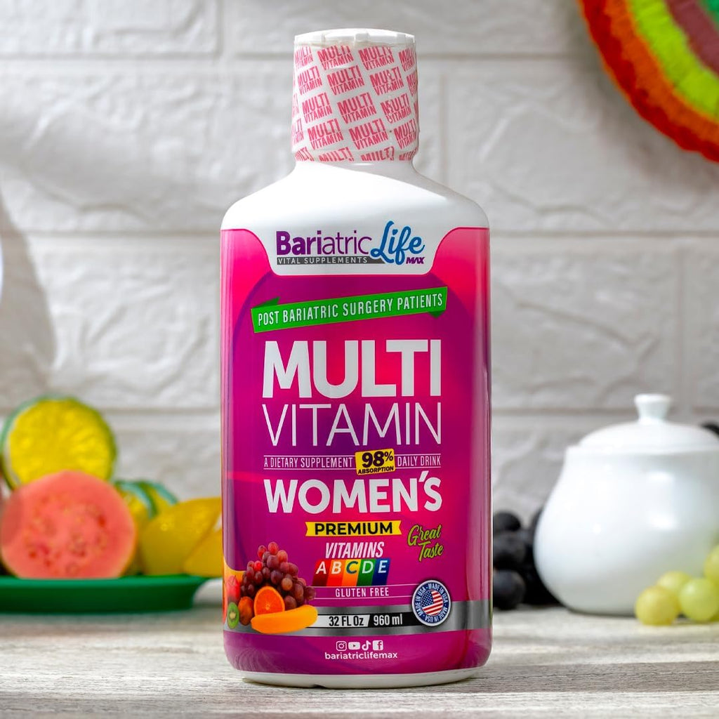 Multivitamínico Bariátrico para Mujeres con Hierro, Fórmula Post-Cirugía Completa, Sin Azúcar | Bariatric Life Max