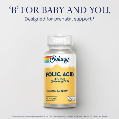 Solaray Ácido Fólico - Vitamina B9, – Metabolismo normal de la homocisteína: Niveles equilibrados de homocisteína – Image 3