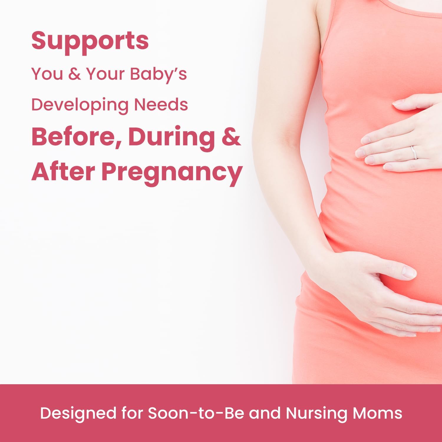 Mother's Promise Multivitamínico Prenatal y Postnatal Líquido Sin Azúcar con Folato, Colina y Frutas Orgánicas – Vegano