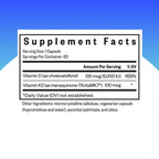 Seeking Health Vitamina D3 + K2 - 60 Capsules