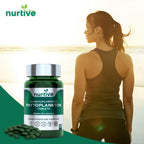 NURTIVE Nannochloropsis Phytoplankton Tabletas – 250mg por Tableta – Vegano, Sin Gluten, No Transgénico, Sin Rellenos – 120 Tabletas