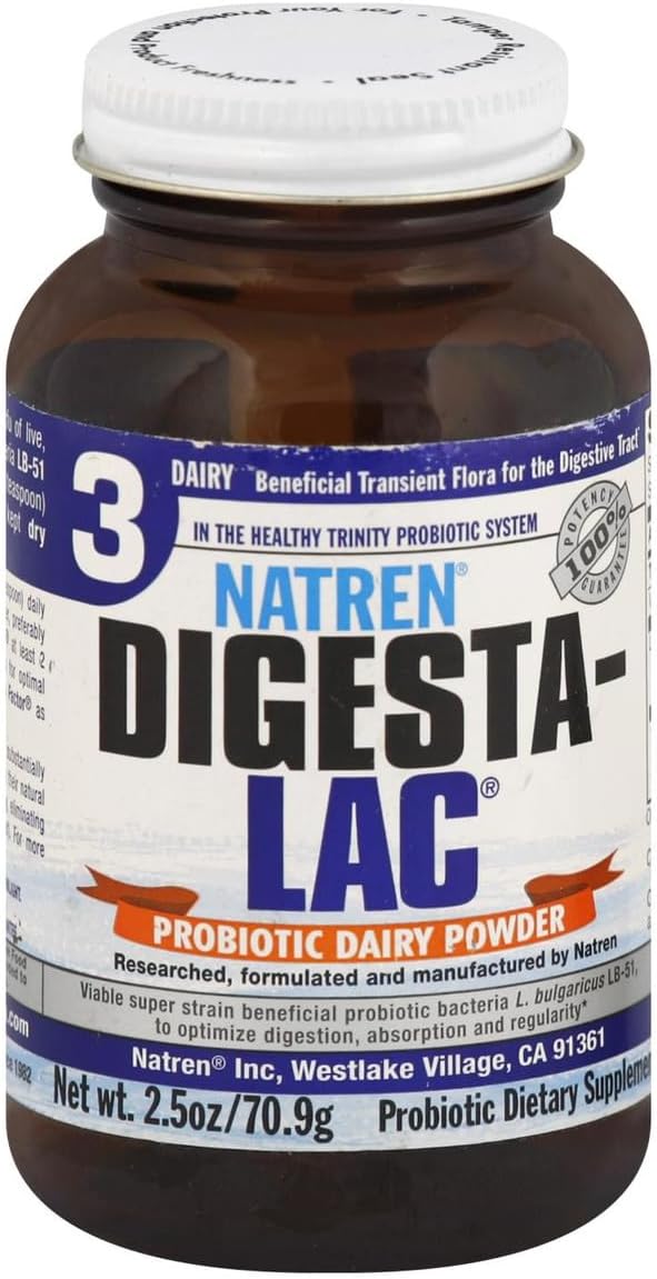 Natren Digesta-Lac Probiotic Powder, 2.5 Ounce (70 g)