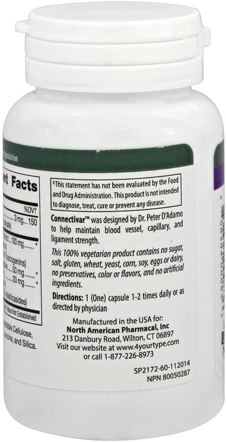 D'Adamo Personalized Nutrition - Connectivar 60 vcaps
