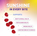 Health Nutrition Naturals Gomitas de Vitamina D3 5000 IU (125 mcg) - Sabor Frambuesa - 60 Gomitas