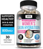Kaya Naturals Vitaminas de Hidratación para la Piel - 30 Cápsulas Veganas