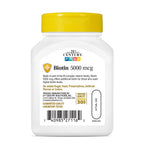 21st Century Biotin, 5,000 mcg, 110 Cápsulas