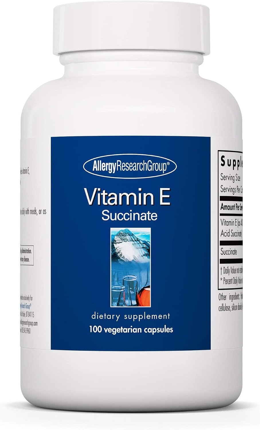 ARG Vitamina E Succinato - 400 IU - Cápsulas Vegetarianas