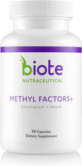 Biote Methyl Factors+ - Cápsulas para Circulación y Estado de Ánimo (90 cápsulas)