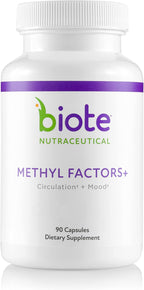 Biote Methyl Factors+ - Cápsulas para Circulación y Estado de Ánimo (90 cápsulas)