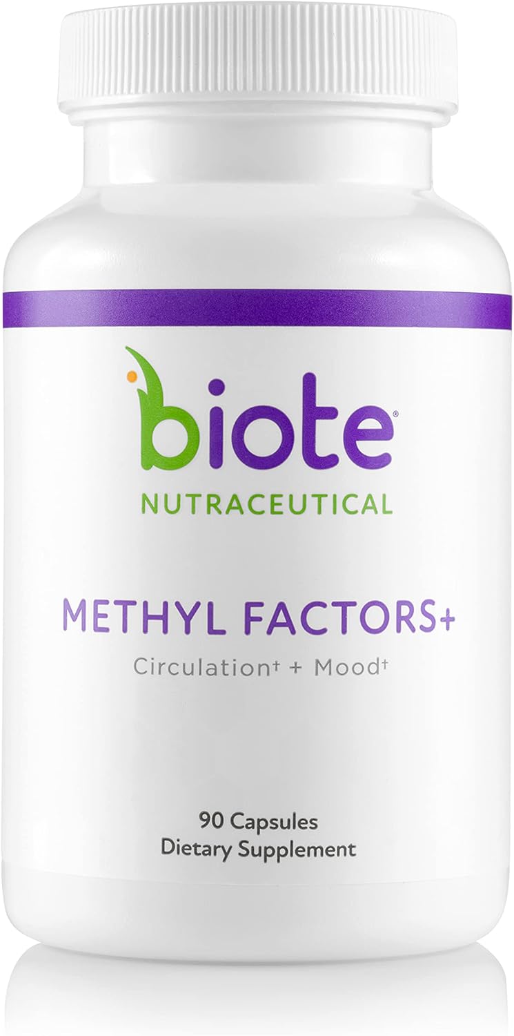 Biote Methyl Factors+ - Cápsulas para Circulación y Estado de Ánimo (90 cápsulas)