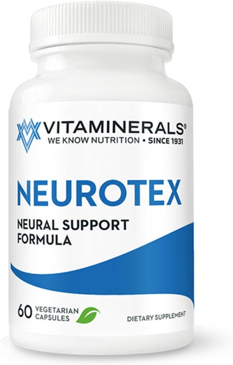 Vitaminerals® 119 Neurotex™ | Apoyo al Sistema Nervioso y Alivio del Estrés | Mente Tranquila | Estado de Ánimo Positivo | 60 Cápsulas Vegetarianas