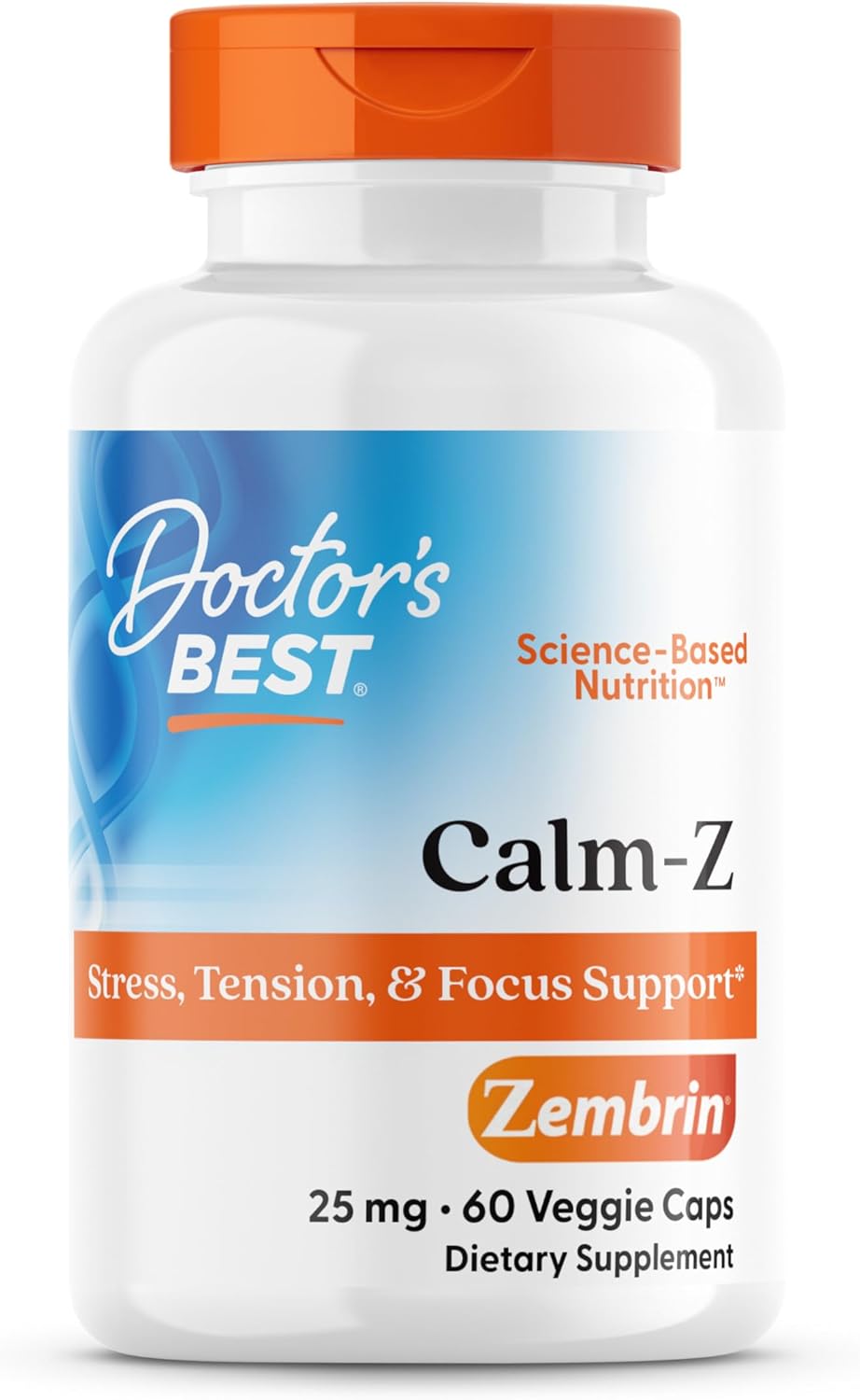 Doctor's Best Calm-Z - Suplemento de Zembrin (Sceletium tortuosum) 25 mg, 60 Cápsulas