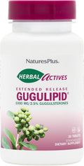 NaturesPlus Herbal Actives Gugulipid, Extended Release, 1000 mg, 30 Comprimidos Veganos
