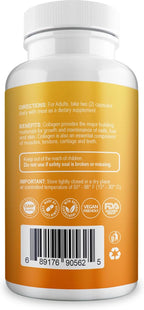 Aura Vitamin Colágeno Hidrolizado con Vitamina C Cápsulas 500 mg - Pack de 2 (120 cápsulas)