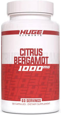 Huge Supplements Extracto de Bergamota Cítrica Pura 10:1, 120 Cápsulas