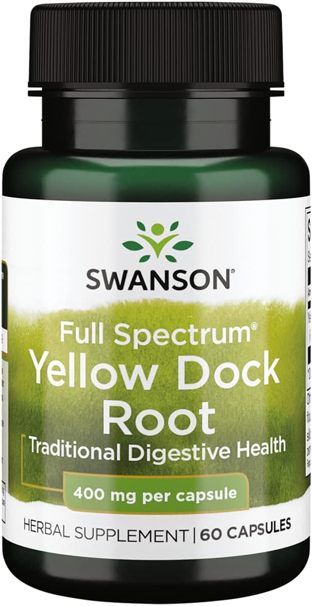 Swanson Raíz de Ruibarbo Full Spectrum 400 mg - 60 Cápsulas