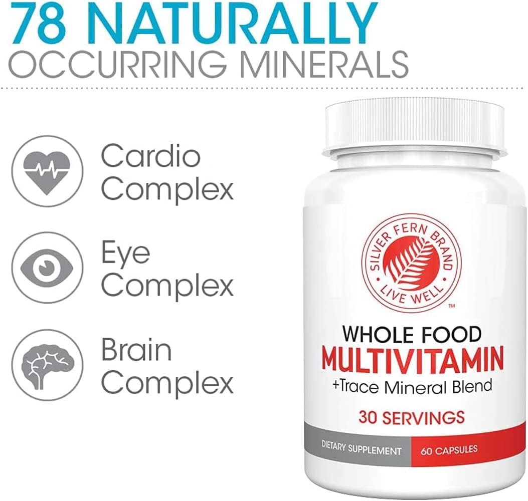Silver Fern Whole Food Daily Multi Vitamin – Multivitamínico diario con minerales traza