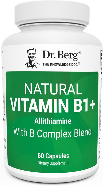 Dr. Berg Complejo de Vitaminas B1, B6, B12 con Allithiamine - 60 Cápsulas – Image 1