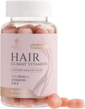 Hair Vitamins Gummies - Gominolas Sin Azúcar con Biotina 5000 mcg, Vitaminas A, B12, C, D, E y Ácido Fólico - 60 Gominolas
