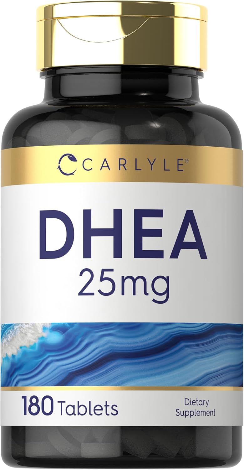 Carlyle DHEA 25 mg 180 Comprimidos | Suplemento para Mujeres y Hombres