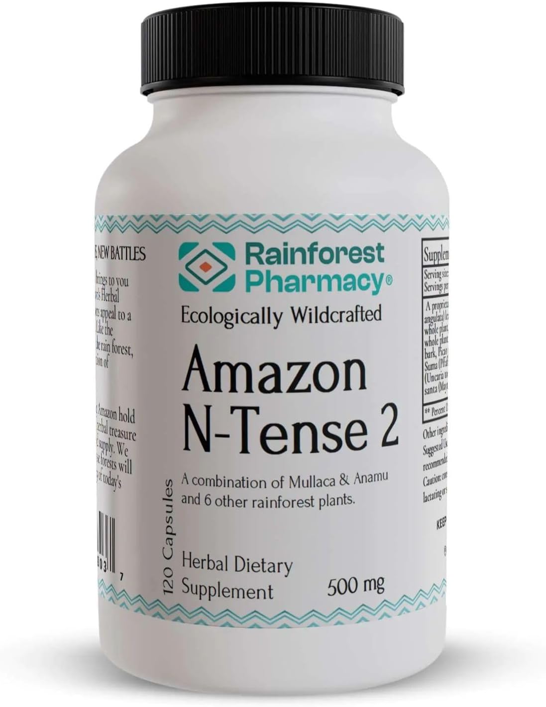 N-Tense (2) Suplemento Herbal Silvestre de la Selva Amazónica – 120 Cápsulas Veganas